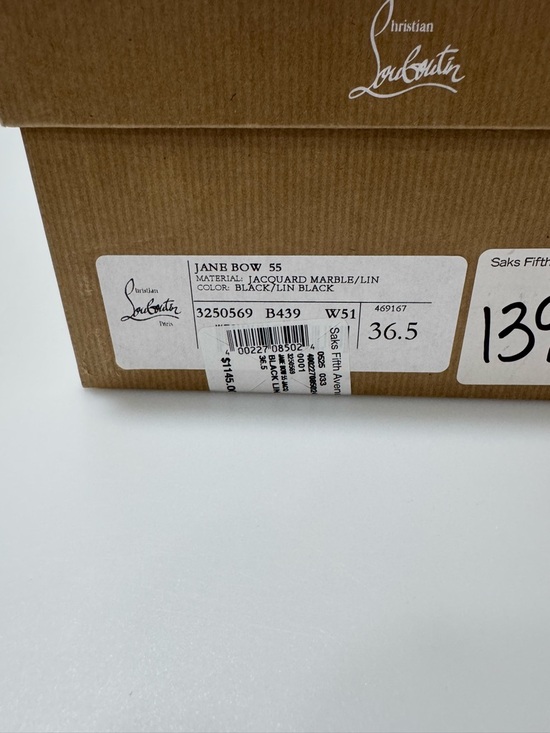 Christian Louboutin Jane Bow Pumps 55MM Black EU 36.5/US 6.5